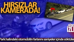 Sar?yerde far h?rs?zlar? kamerada