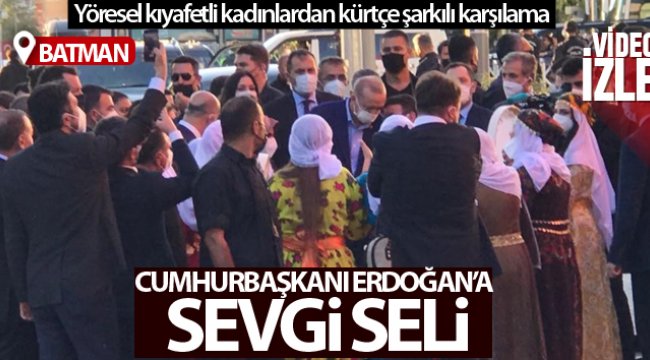 Batman'da Cumhurbaşkanı Erdoğan'a sevgi seli