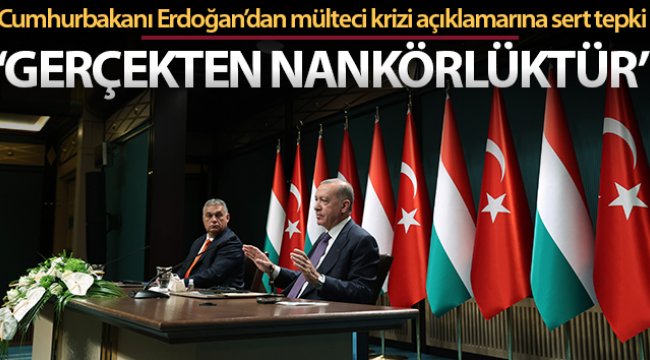 Cumhurbaşkanı Erdoğan: "Mülteci krizinin Türkiye tarafından kaynaklandığını söylemek gerçekten nankörlüktür"