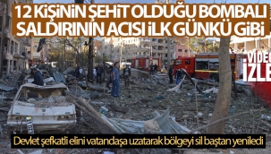 Diyarbak?r’da 12 ki?inin ?ehit oldu?u bombal? araç sald?r?s?n?n ac?s? ilk günkü gibi