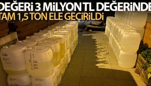 Esenler’de 1,5 ton kaçak alkol ve 3 milyon TL de?erinde parfüm ele geçirildi