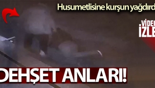 Husumetlisine kur?un ya?d?rd?, o anlar kameraya yans?d?