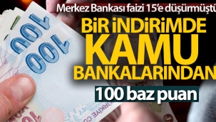 Merkez'in ard?ndan kamu bankalar? faiz indirdi