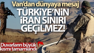 Van-İran sınırına yapılan duvarın büyük kısmı tamamlandı