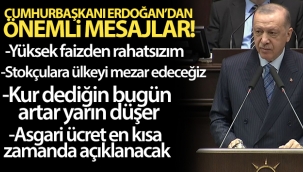 Cumhurba?kan? Erdo?an'dan ekonomiye ili?kin nemli mesajlar