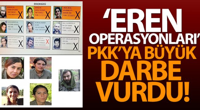 'Eren' operasyonlar? PKK'ya b�y�k darbe vurdu