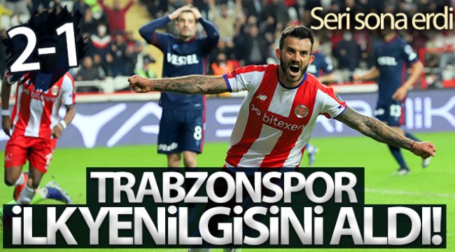 Trabzonspor ilk yenilgisini aldı!