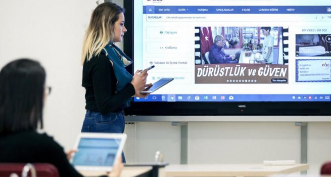 2022 YILI SONUNA KADAR DERSL?KLER?N YZDE 90'I ETK?LE??ML? TAHTAYLA BULU?ACAK