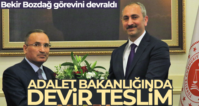 Adalet Bakanl???'nda devir teslim gerekle?ti