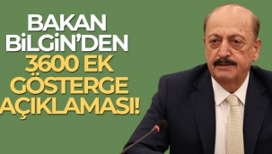 al??ma ve Sosyal Gvenlik Bakan? Bilgin'den 3600 gsterge a?klamas?!