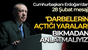 Cumhurba?kan? Erdo?an'dan 28 ?ubat mesaj?