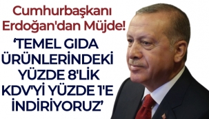 Cumhurba?kan? Erdo?an'dan KDV mjdesi