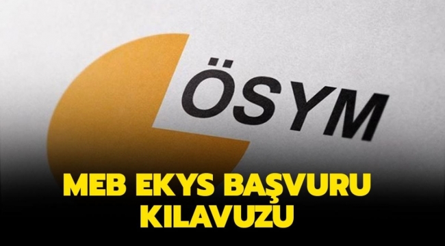 EKYS ba?vuru k?lavuzu yay?mland?