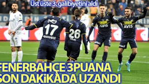 Fenerbahe son dakika golyle 3 puana uzand?
