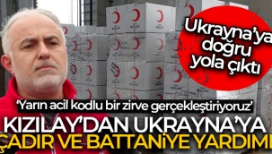 K?z?lay?n 5 t?rl?k yard?m konvoyu Ukraynaya do?ru yola ?kt?