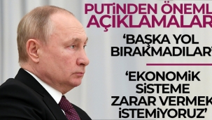 Putin: Bize bu ?ekilde hareket etmekten ba?ka bir yol b?rakmad?lar"