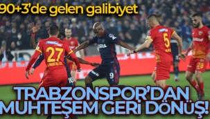 Trabzonspor'dan muhte?em geri dn?!