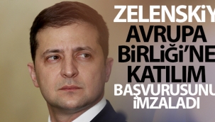 Ukrayna Devlet Ba?kan? Zelenskiy, Ukrayna'n?n ABye kat?l?m? iin resmi ba?vuruyu imzalad?