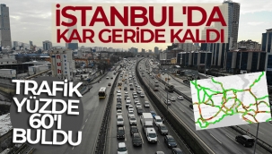 ?stanbul'da kar geride kald?, trafik yzde 60'? buldu