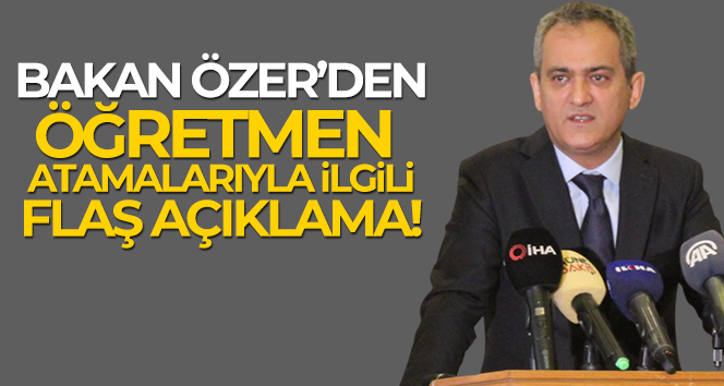 Öğretmen ataması yapacağız