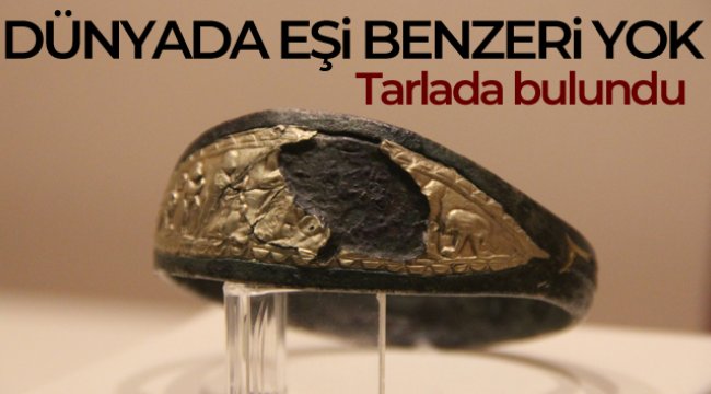 Tarlada bulunan bu bilezi?in e?i benzeri bulunmuyor