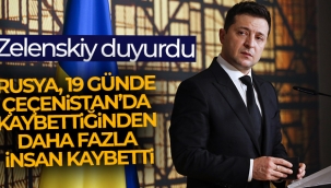 Zelenskiy: 'Rusya, 19 gnde eenistanda kaybetti?inden daha fazla insan kaybetti'