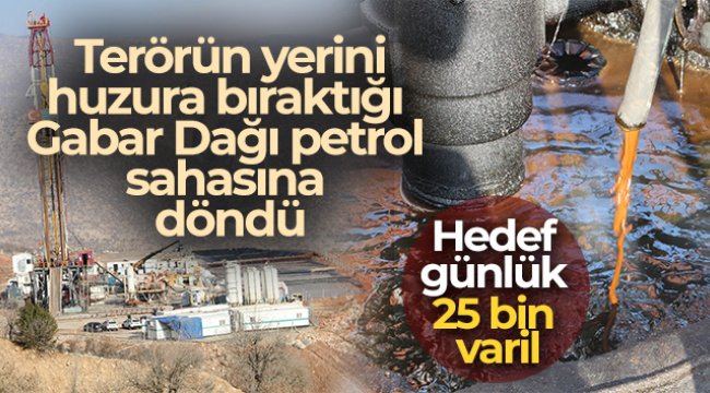 Hedef günlük 25 bin varil