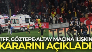 TFF, Gztepe - Altay ma?na ili?kin karar?n? a?klad?!