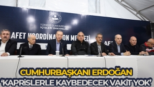 Cumhurba?kan? Erdo?an: 'Kaprislerle kaybedecek vakit yok'