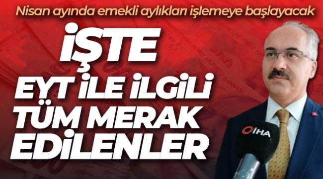 Çalışma hayatı uzmanı Tarkan Zengin, EYT ile ilgili merak edilenleri yanıtladı