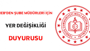 Şube Müdürlerinin 2023 Yılı Yer Değiştirme İşlemleri