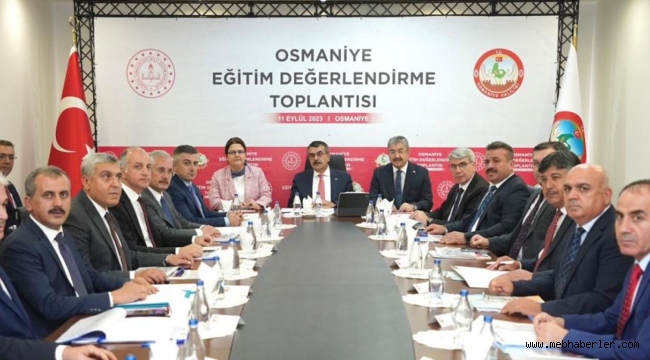 BAKAN TEKİN, OSMANİYE'DE İL EĞİTİM DEĞERLENDİRME TOPLANTISINA KATILDI