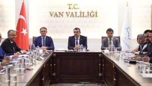 BAKAN YUSUF TEK?N, VAN ?L E??T?M DE?ERLEND?RME TOPLANTISI'NA KATILDI