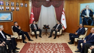 BAKAN TEK?N, KKTC BA?BAKANI ÜSTEL'? Z?YARET ETT?