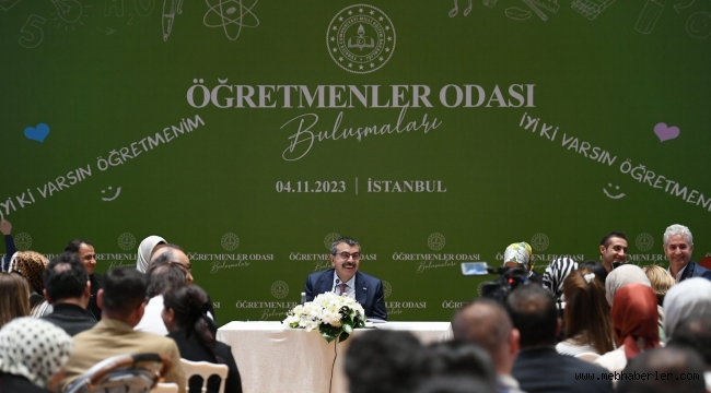 BAKAN TEKİN, İSTANBUL'DAKİ RAMİ KÜTÜPHANESİ'NDE ÖĞRETMENLERLE BULUŞTU