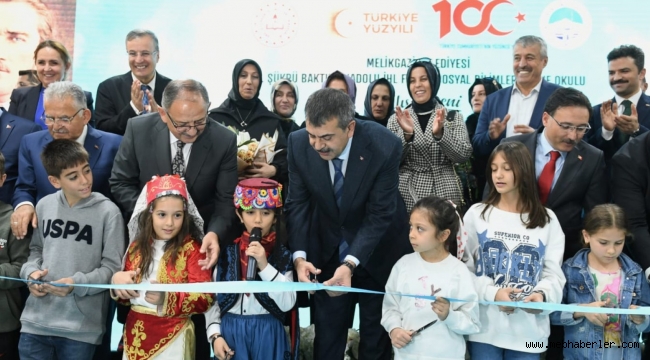BAKAN TEKİN, KAYSERİ'DE H. ŞÜKRÜ BAKTIR ANADOLU İHL FEN VE SOSYAL BİLİMLER PROJE OKULUNUN AÇILIŞINI GERÇEKLEŞTİRDİ