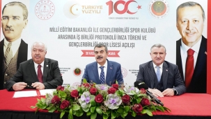 BAKAN YUSUF TEK?N ?LE BAKAN OSMAN A?KIN BAK, GENÇLERB?RL??? SPOR L?SES?N?N AÇILI? TÖREN?NE KATILDI