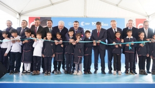 BAKAN TEK?N, ESENLER'DE YAPIMI TAMAMLANAN E??T?M TES?SLER?N?N TOPLU AILI? TREN?NE KATILDI