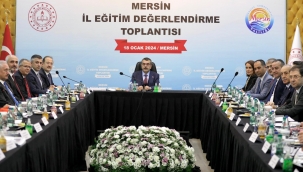 BAKAN YUSUF TEK?N, MERS?N ?L E??T?M DE?ERLEND?RME TOPLANTISINA KATILDI