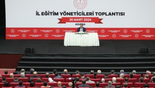 BAKAN YUSUF TEK?N, ADANA'DA E??T?M YNET?C?LER? ?LE B?R ARAYA GELD?