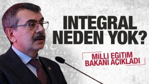 Milli E?itim Bakan? Tekin'den müfredat aç?klamas?! ?ntegral neden yok? ??te cevab?...
