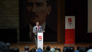 BAKAN TEK?N, "8. ULUSLARARASI 15 TEMMUZ SEMPOZYUMU"NA KATILDI