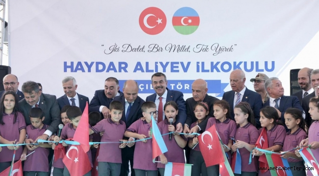 BAKAN TEK?N, KAHRAMANMARA?'TA AZERBAYCAN TARAFINDAN YAPILAN OKULUN AÇILI?INI GERÇEKLE?T?RD?