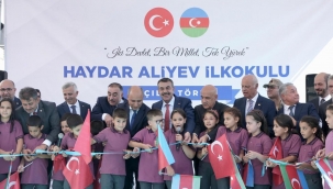 BAKAN TEK?N, KAHRAMANMARA?'TA AZERBAYCAN TARAFINDAN YAPILAN OKULUN AILI?INI GEREKLE?T?RD?
