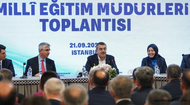 M?LLÎ E??T?M BAKANI TEK?N, ?L M?LLÎ E??T?M MÜDÜRLER?YLE B?R ARAYA GELD?