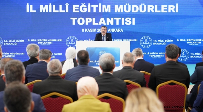 M?LLÎ E??T?M BAKANI TEK?N, 81 ?L?N M?LLÎ E??T?M MÜDÜRÜYLE BULU?TU