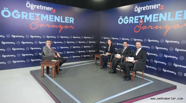 BAKAN TEKİN,CANLI YAYININDA ÖĞRETMENLERİN SORULARINI YANITLADI