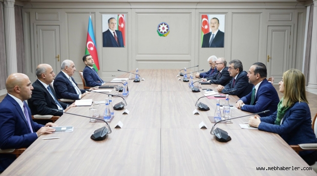 BAKAN TEKİN, AZERBAYCAN BAŞBAKANI ASADOV İLE GÖRÜŞTÜ