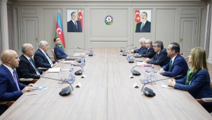 BAKAN TEKİN, AZERBAYCAN BAŞBAKANI ASADOV İLE GÖRÜŞTÜ
