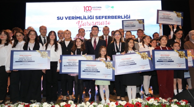 SU VERİMLİLİĞİ SEFERBERLİĞİ YARIŞMASI'NDA ÖDÜLLER, SAHİPLERİNİ BULDU
